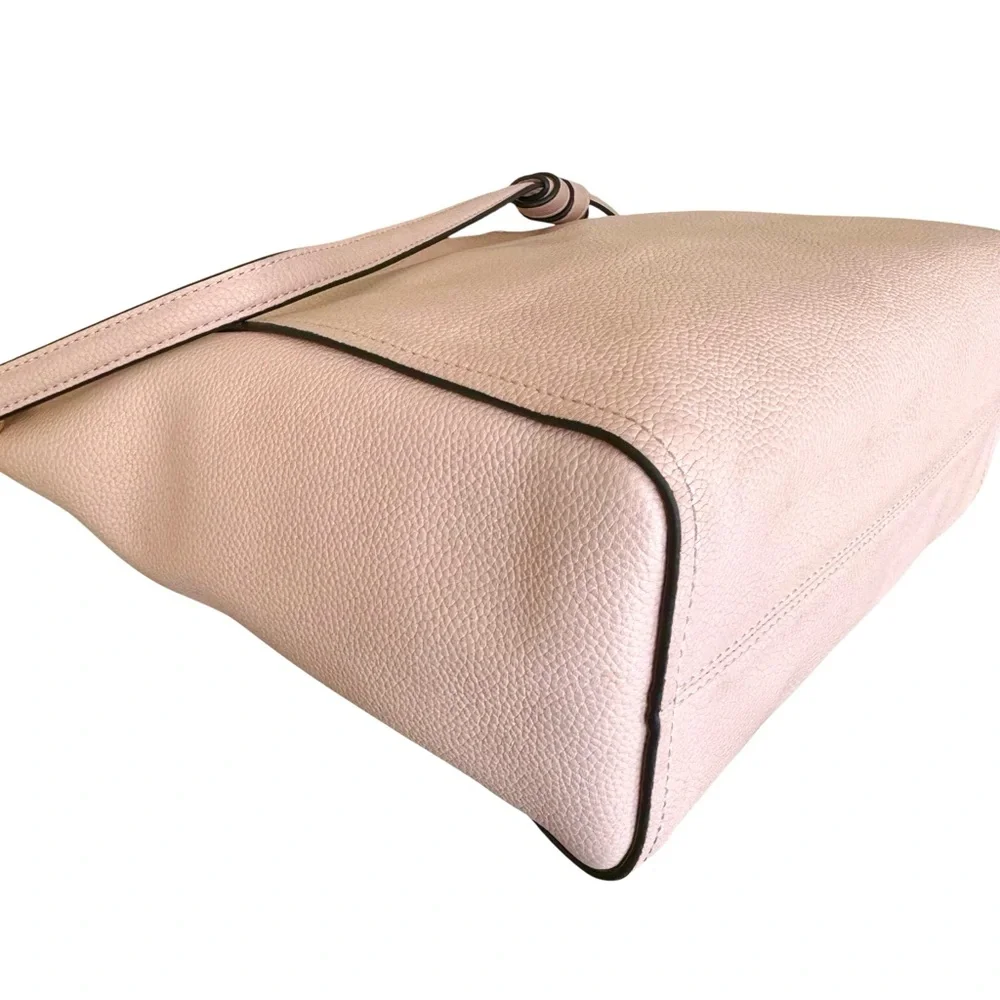 Tory Burch Everly Hobo Shoulder Bag Blush Pink Leather